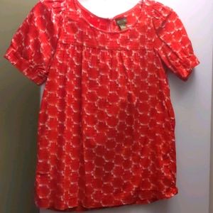 Fei red blouse